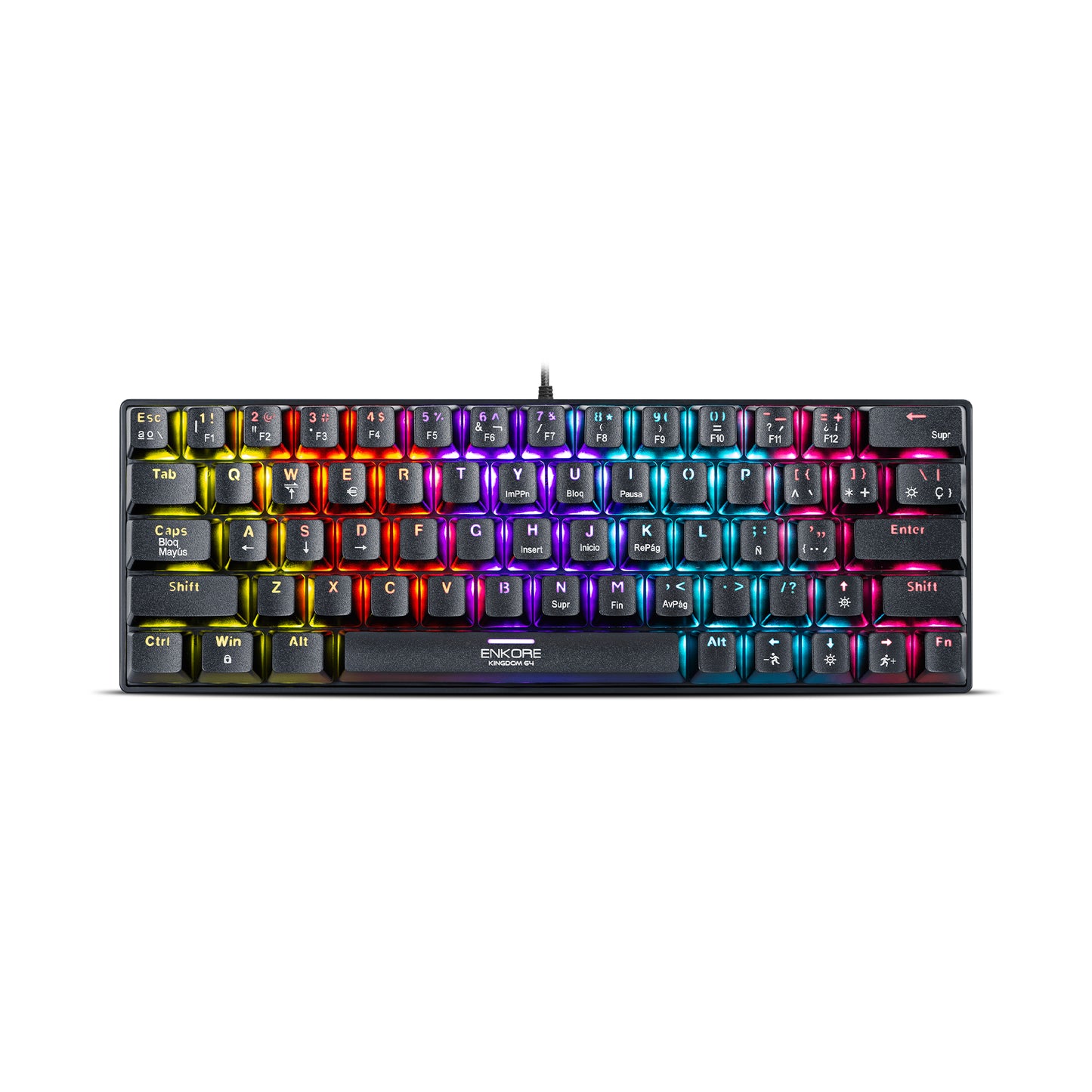 TECLADO MECANICO ENKORE KINGDOM 64 ENK 1008