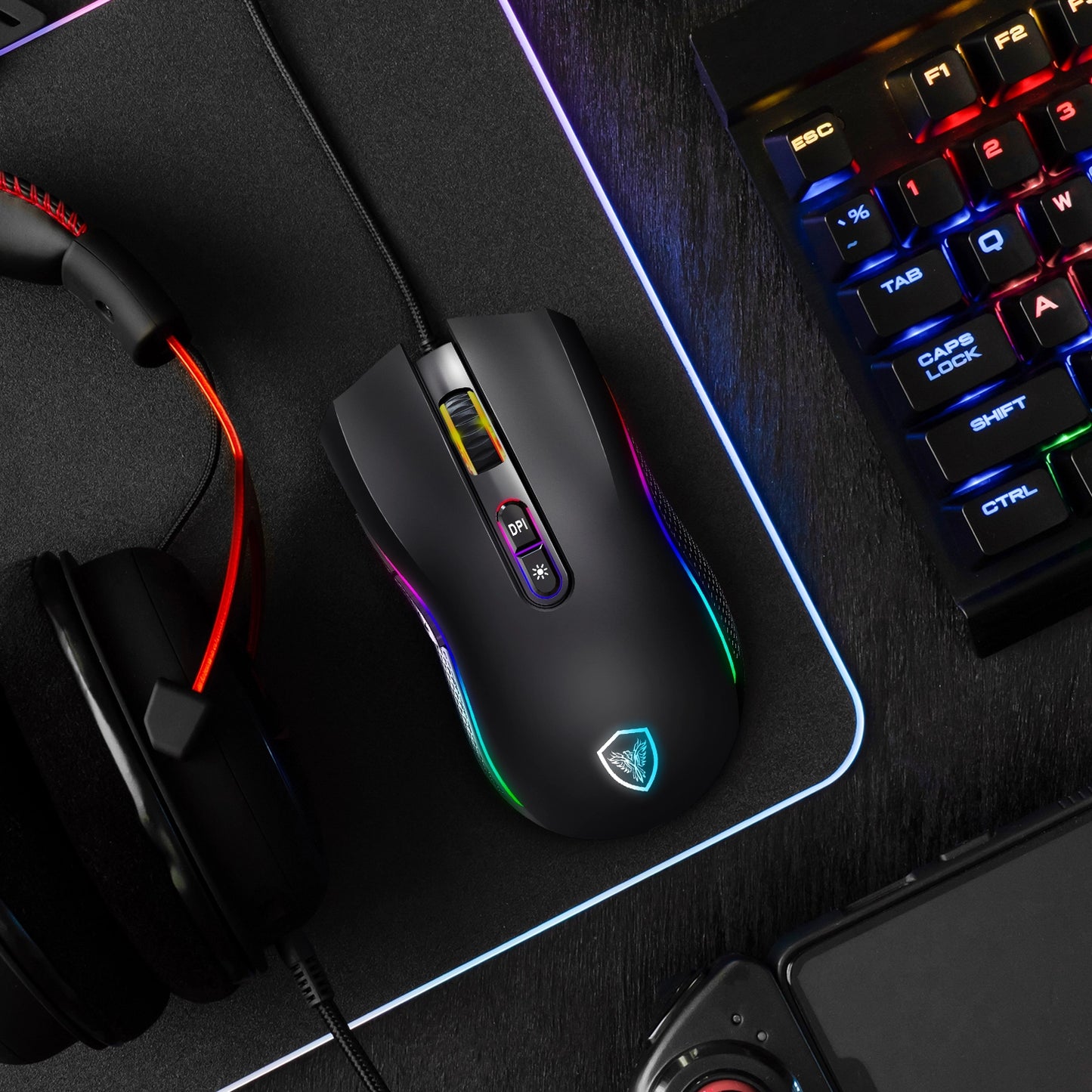 MOUSE GAMER KRIPTON MIC GM800