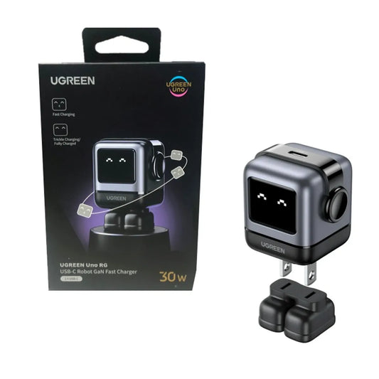 Cargador Ugreen Robot 30 Watts Tipo C Pantalla Led