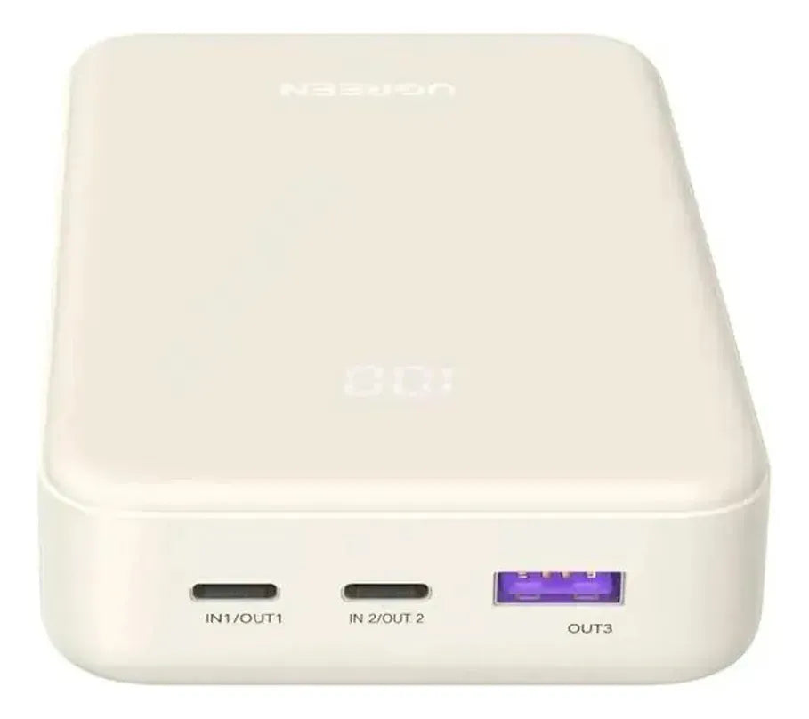 Power Bank Ugreen Pb531 20000mah 30w Carga Rápida Beige