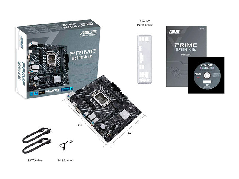Placa Madre  Asus Prime H610M-K DDR4
