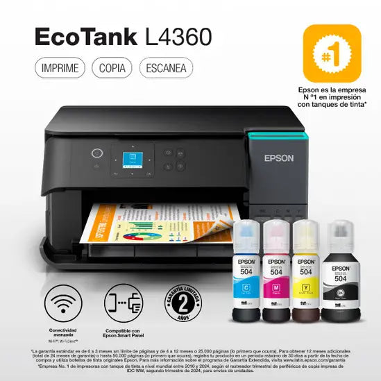 IMPRESORA MULTIFUNCIONAL EPSON ECOTANK L4360