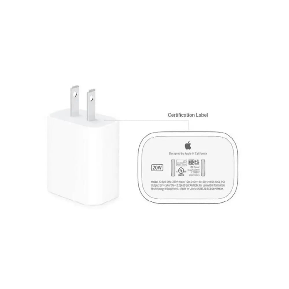 Cargador Apple Original USB-C 20W carga rápida