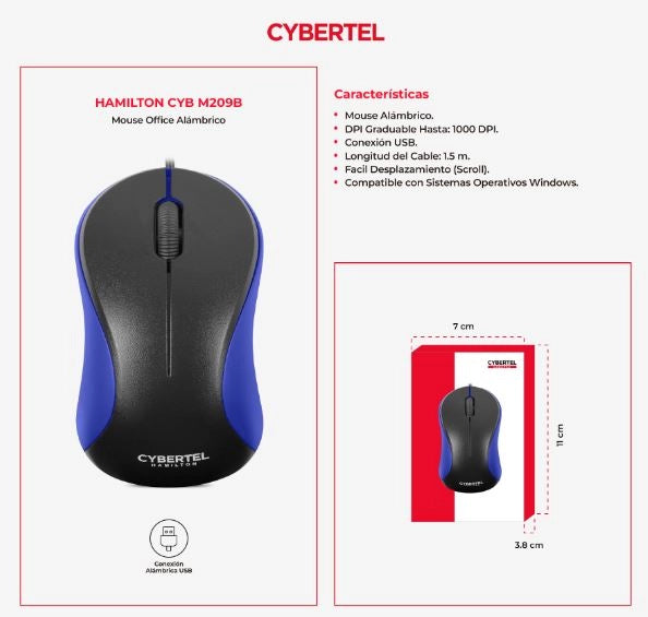 MOUSE HAMILTON - CYB M209B