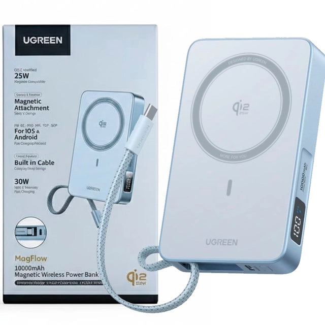 UGREEN POWER BANK INALÁMBRICO 10000MAH 30W PD 25W QI2 PB773