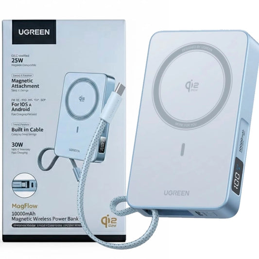 UGREEN POWER BANK INALÁMBRICO 10000MAH 30W PD 25W QI2 PB773