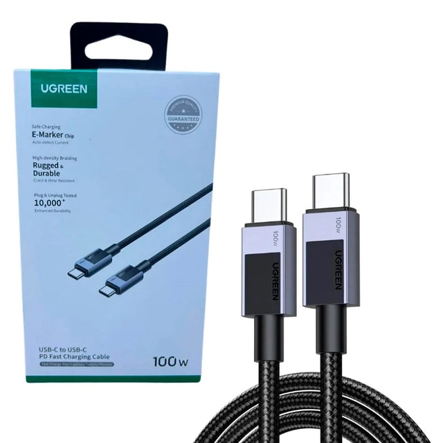 UGREEN L512 45064 Cable USB-C a USB-C Carga Rápida 100W 2M Trenzado