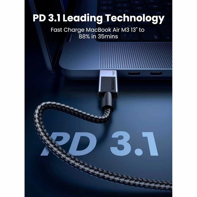CABLE USB-C A USB-C PD UGREEN M/M CARGA RAPIDA 240W