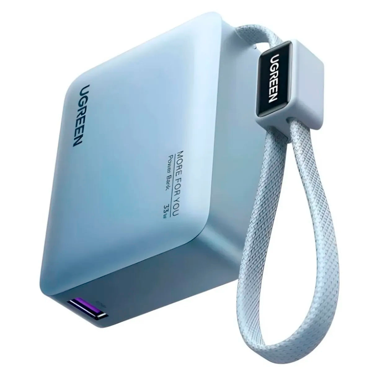 UGREEN Power Bank 10000mAh 33W con cable USB-C integrado y pantalla LED PB584 75173B